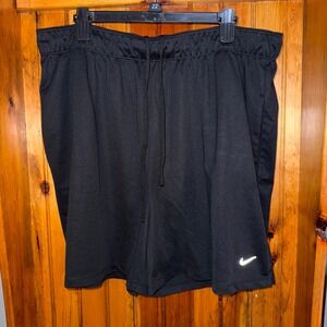 Nike‎ Dri-FIT Women's Black Athletic Running Shorts Drawstring Waist Activewear